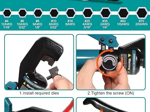 battery cable crimper tool