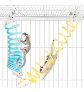 Jevnd Sugar Glider Toys, Elastic Sugar Glider Climbing Ropes, Hanging Sugar Cage Accessories, Rat...