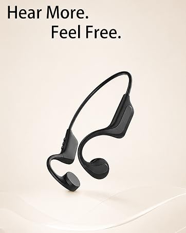 Open-ear bone conduction headphones with premium sound, all-day comfort, and secure wireless fit.