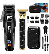 LQT Hair Clippers for Men,3 In1 Cordless Beard Trimmer Electric Shavers,T-Blade Barber Clippers a...