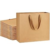 Paper Bags 12.5x4.5x11 25Pcs BagDream Gift Bags Heavy Duty Kraft Brown Paper Bags with Soft Cloth...