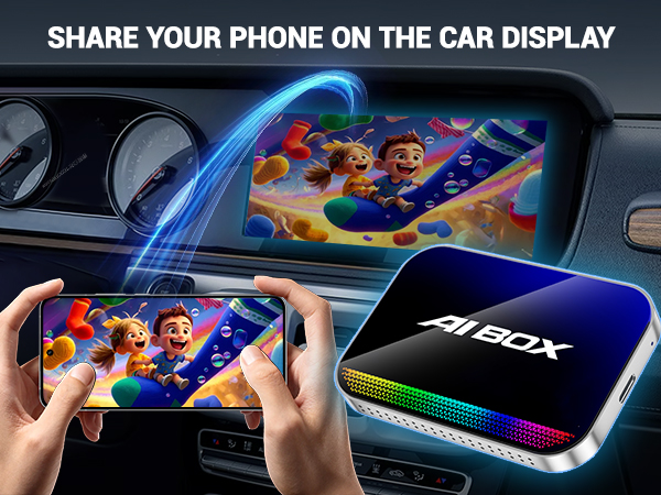 wireless carplay adapter apple iphone tiktok netflix youtube ai magic box