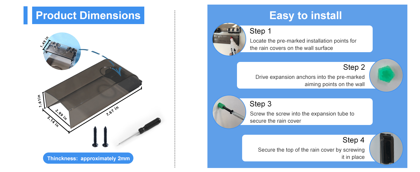 Screw Installation Steps