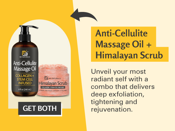 anti cellulite oil and himalayan scrub