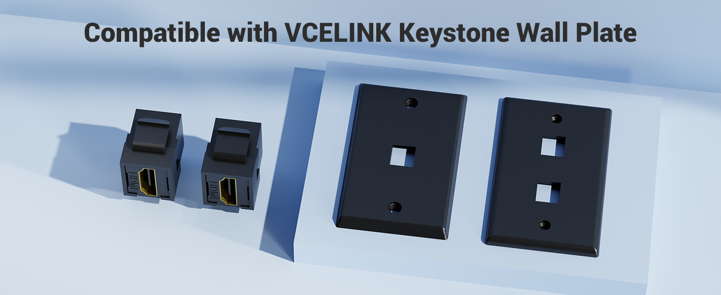 compatible with vcelink keystone wall plate