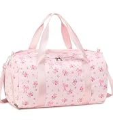 LOIDOU Dance Bag for Girls, 23L Kids Duffle Bag with Shoe Compartment & Wet Pocket, Waterproof Gy...