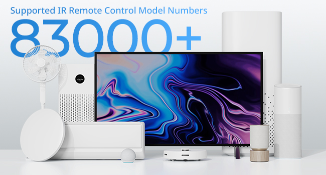 Wide infrared remote compatibility.