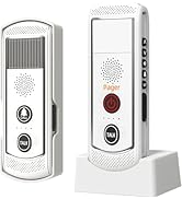 PANDAAR Wireless Doorbell with Intercom, Wireless Intercom System 4900ft Long Range Waterproof Do...