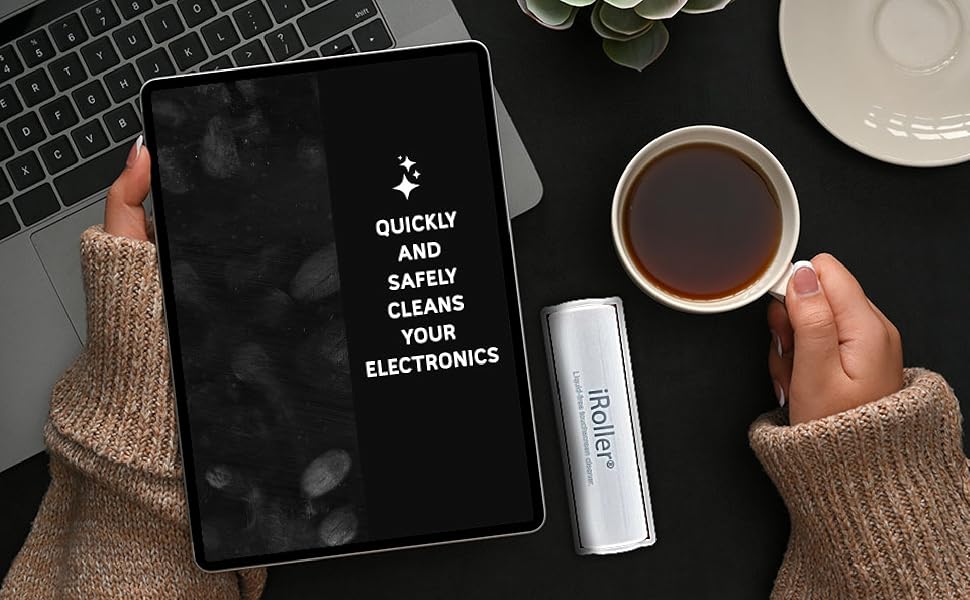 iRoller Phone Screen Cleaner for your iPhone Smartphone Tablets Laptops Computers Monitors Watches