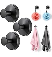 3Pcs Suction Cup Hooks for Shower, Upgraded Suction Cup Wreath Holder for Front Door Glass Door, ...