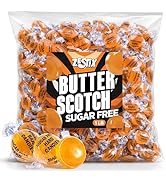 Sugar Free Butterscotch Hard Candy 1 lb. Bag – Individually Wrapped Old-Fashioned Butterscotch Ca...