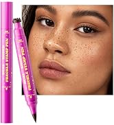 Dual-Ended Freckle Pen, Sponge Stamp & Precision Tip,Mousy Brown 02 | Soft sponge stamp, precisio...