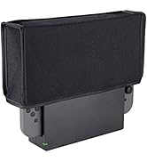 eXtremeRate Black Nylon Dust Cover, Soft Neat Lining Dust Guard, Anti Scratch Waterproof Cover Sl...