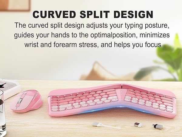 Ergonomic Wireless Keyboard