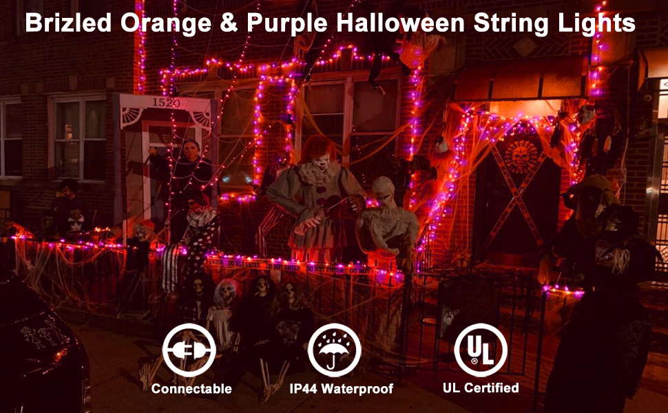 Orange Purple Halloween Lights