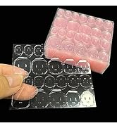 Sawvolker 50 Sheets Jelly Double Sided Nail Adhesives Tabs, Press on Nails Sticky Tabs Nail Glue ...