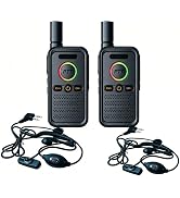 CallToU 2-Way Intercom for Seniors with Earpieces, 2 Units Wireless Home Intercom System 3300FT R...