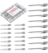 Mia Klein Silver Metal Hair Clips For Women Styling 60 Pcs, Sectioning Hair Clips With Storage Bo...
