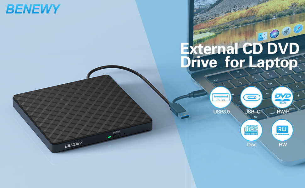 external cd/dvd drive for laptop