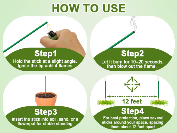 Just 4 steps, you can enjoy outdoor time without mosquitoes.