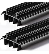 2Pcs 36" Long Door Bottom Replacement, Under Door Seal with Vinyl Fins for Weatherproofing and In...