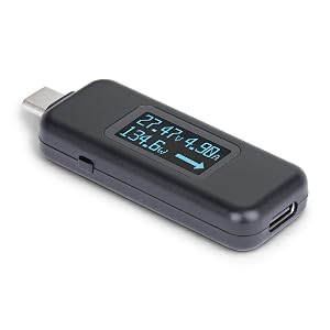USB-C Power Tester, Digital Multimeter, Bi-Directional Voltage and Current Meter