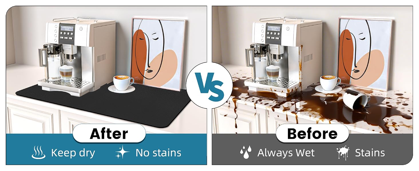 coffee maker mat for countertops