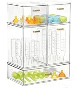 LALOBLUE Bottle Storage Organizer Baby, Set of 5 Stackable Storage Drawers for Bottles Station Or...