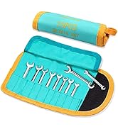 GOLD DEER 10 Pcs Mini Double Open End Wrench Set - Standard Metric 4-11mm Extra Slim Angle Wrench...