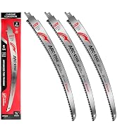 EZARC Japanese Teeth Reciprocating Saw Blade 15 Inch, Arc Edge Wood Pruning Saw Blades 6TPI for T...