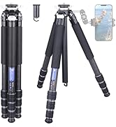 Compact Design Lightweight Carbon Fiber Tripod Special-Shaped Center Column Portable Solid Carbon...