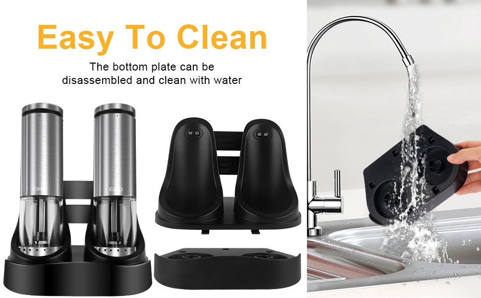 Electric Salt and Pepper Grinder Set