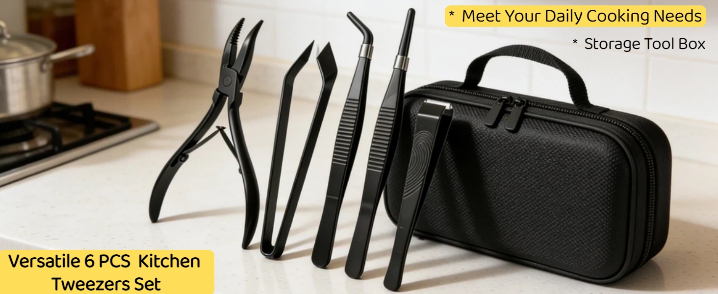 Fish Bone Tweezers Set, Stainless Steel Fish Bone Pliers, Kitchen Fish Pin Deboner Tools,