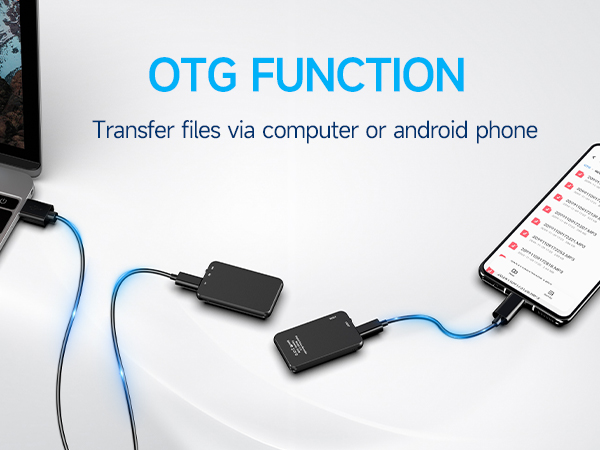 OTG function transfer files via computer or android phone