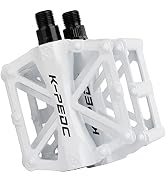 TXJ Sports Bike Pedals 9/16" Bicycle Pedals Mountain Bike, Aluminium Lightweight Platform Pedals ...