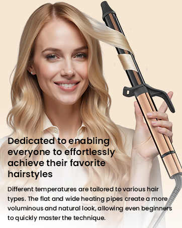 extra long barrel curling iron 1.25 inch for long hair
