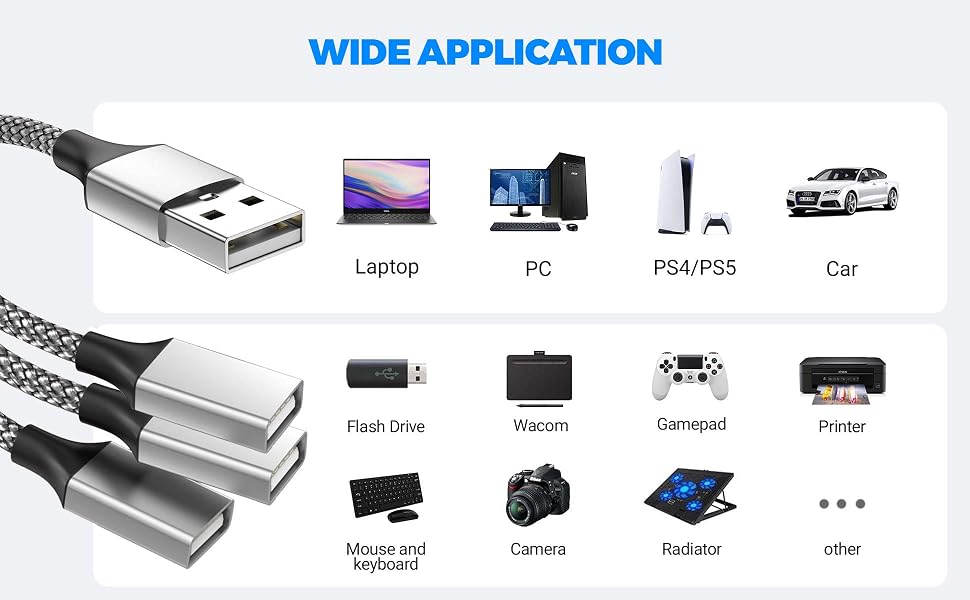 usb splitter cable