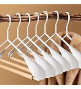 HWAJAN 20 Pack Wooden Wide Shoulder Suit Hangers No Shoulder Bump Non-Slip, Heavy Duty Space Savi...