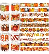 262Ft Thanksgiving Pumpkin Scalloped Bulletin Board Border Trim for Classroom Decoration Fall Aut...
