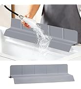 Volminex 23Inch Sink Splash Guard – Extended Length & Tall Silicone Kitchen Sink Splash Guard wit...