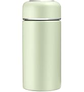 Mini 7 oz Stainless Steel Insulated Vacuum Water Bottle, Cute Small Thermoses, Flask, Leak Proof,...