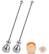 2 Pcs Egg Topper, Egg Shell Opener, Stainless Steel Egg Cracker Tool for Soft or Hard Boiled Egg,...