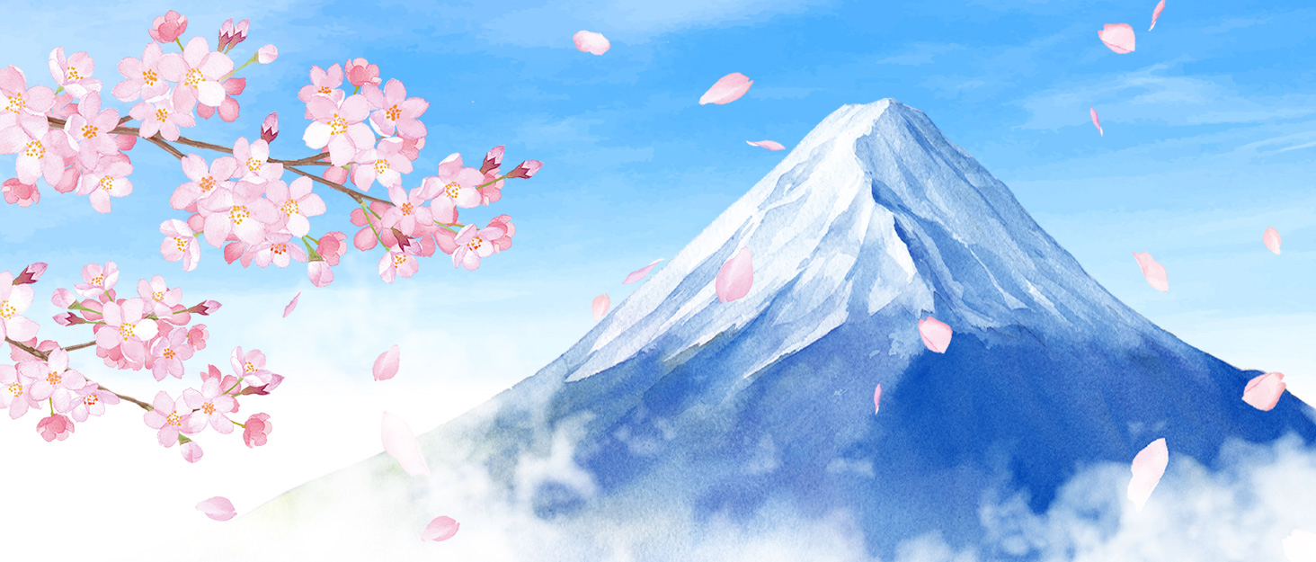 Sakura Mt. Fuji desktop image