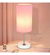 Gugsey Table Lamp with USB Port - Desk Lamp Touch Lamp Bedside Lamps for Bedroom, 3 Way Dimmable ...
