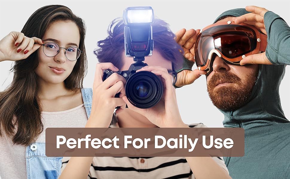 Daily use lens cleaner spray