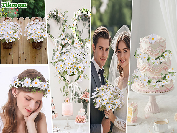 White Fake Daisy Flowers