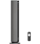 PELONIS 30-Inch Tower Ceramic Space Heater with Remote for Bedroom, 1500W | 2s fast heating, 4 he...