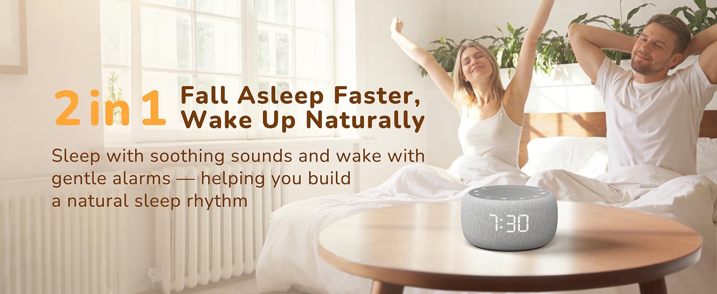 2 in 1 — Fall Asleep Faster, Wake Up Naturally