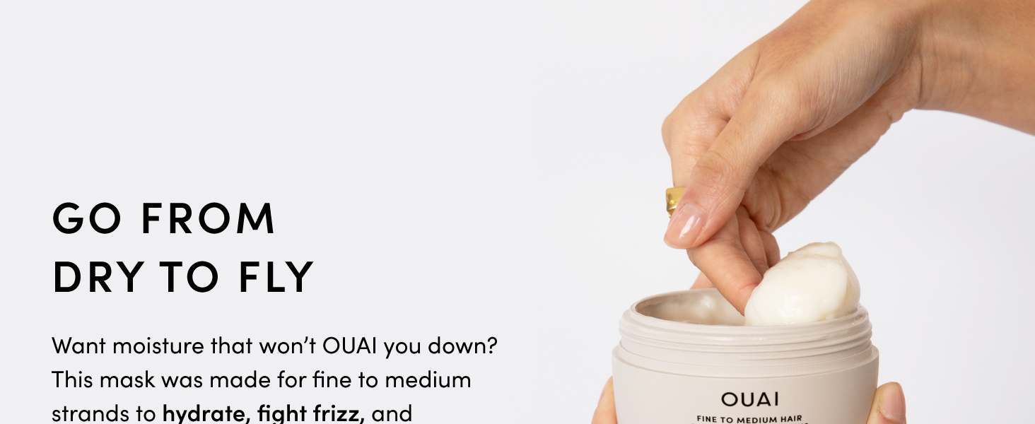 This hair mask is perfect for adding lightweight moisture to fine to medium hair types