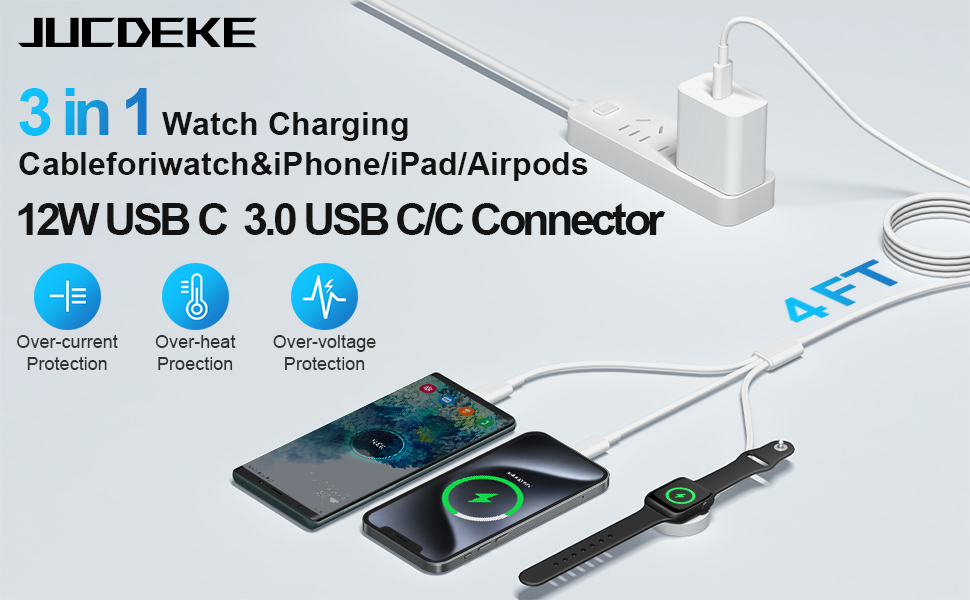 3 in 1 apple watch charger